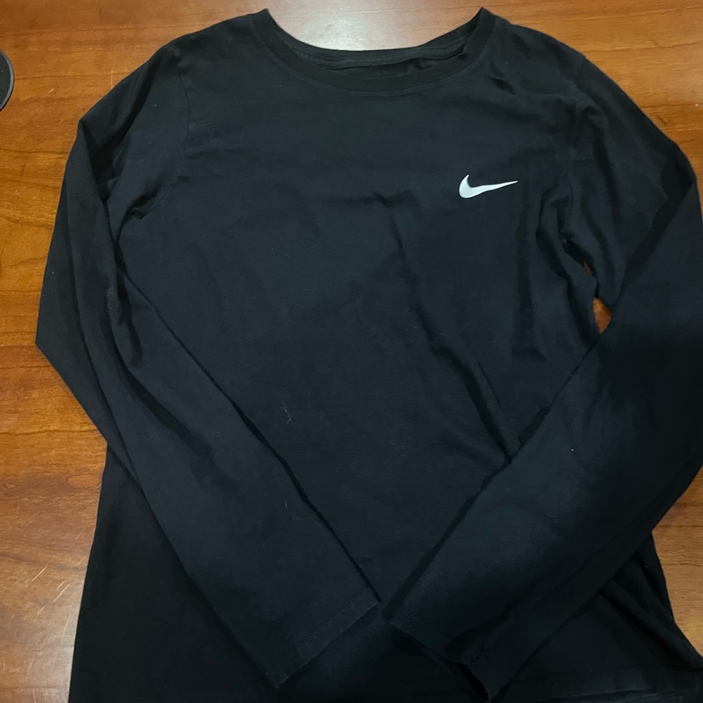 Nike dri fit long sleeve shirt sz small black